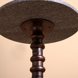 Стол кофейный, 41×41×57 см, алюминий, мрамор