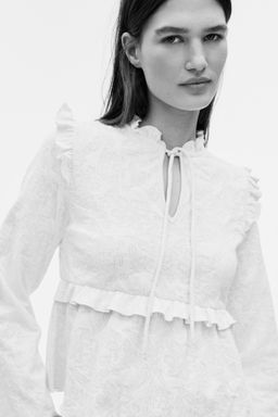 Blusa en punto jacquard - H&m фото 3