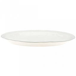 Облако Блюдо фарфоровое 31х21х2,9см, 500мл, овальное, рельефный декор - голубой, отводка, белый (Китай) - Домашняя мода фото 2