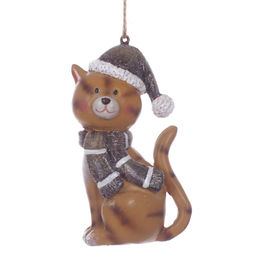 Фигурка декоративная подвесная "Кошка", L5 W4 H9 см, 2в.