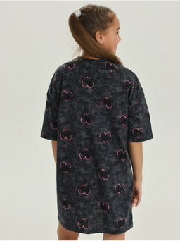 Платье домашнее Принт Графит девочка - София фото 6