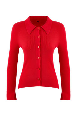 Wardrobe Essentials K?rm?z? Premium Iplik Polo Yaka Triko H?rka | TWOAW26HI00225