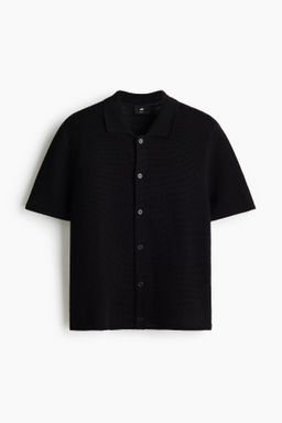Camisa en punto calado Regular Fit