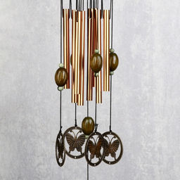 Музыка ветра «Бабочки», 12 трубок, 43 см