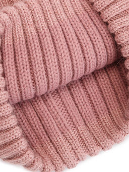 Шапка жен. анг+нейл+шерсть LB-A53045 dirty pink - Labbra фото 4