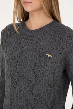 Женский свитер антрацитового цвета - U.s. polo assn фото 7