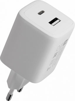 Зарядное устройство сетевое Defender "UPA-145" (83245) 3.0А, 45W, USB + Type-C, белое