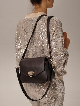 Сумка через плечо Azaro 3684 темно-коричневая