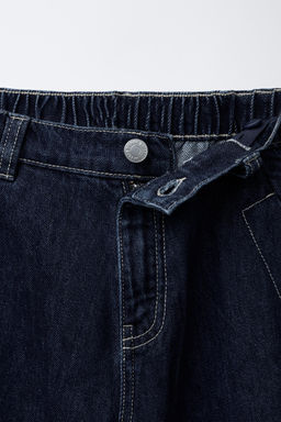WIDE-FIT JEANS WITH TURN-UP HEMS - Zara фото 3