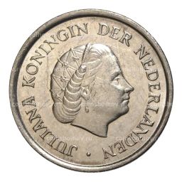 25 центов 1980 года Нидерланды