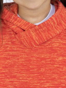 Костюм детский оранжевый флисовый 7043кт (110, 60)