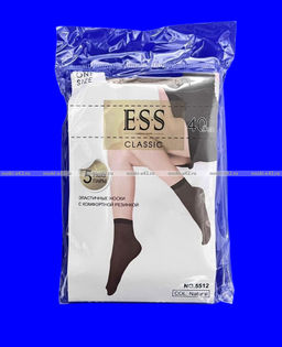 Цена за 5 пар.Dover (E.S.S.) носки капрон женские Elegante натурал