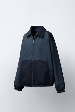 COLOUR BLOCK TWILL JACKET - Zara фото 2