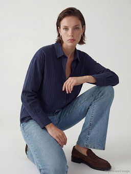 ?izgili Oversize Kad?n G?mlek