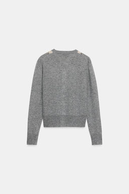 WOOL BLEND ARGYLE CARDIGAN - Zara фото 3