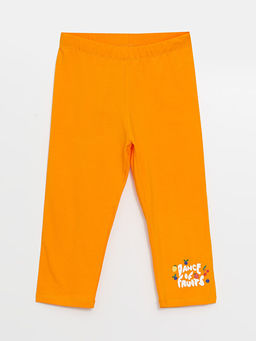 Beli Lastikli Bask?l? K?z ?ocuk Tayt - Waikiki фото 3