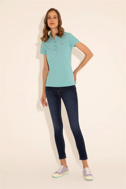 Женская мятная базовая футболка - U.s. polo assn фото 12