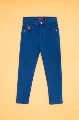 U. S. Polo Assn Голубые джинсовые брюки для девочки