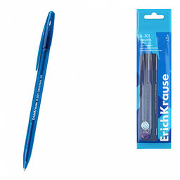 Цена за 12 шт. Набор из 4 ручек шариковых ErichKrause R-301 Stick Original 1.0, цвет чернил: синий, черный, красный, зеленый (в пакете)