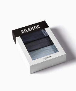 ATLANTIC 3MP-199 Трусы спорт Bamboo - набор 3 шт. темно-синий + голубой + графитовый  фото 7