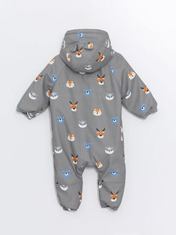 Kap??onlu Uzun Kollu Bask?l? Erkek Bebek Astronot Mont - Waikiki фото 3