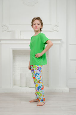 Пижама подростковая из кулирки Фантазия динозавр - Амадэль фото 7