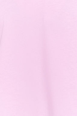 TRENDYOLMILLA Ekru %100 Pamuk Oversize/Genis Kal?p V Yaka Orme T-Shirt TWOSS23TS00003 фото 4