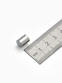 Замок-концевик магнитный, L=20 мм, вн.d=7 мм, (набор 3 шт.), цвет серебро