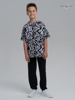 Костюм Daily men надписи-черный - Sovalina фото 4