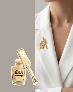 Брошь с гравировкой Фея Маникюра - Vel vett фото 14