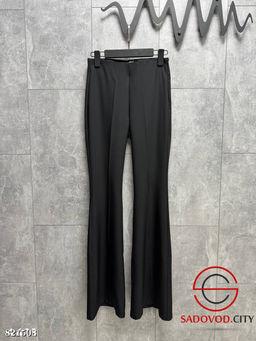 Брюки клеш из классической брючной ткани