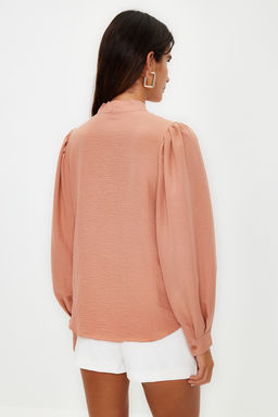 Rose Fularl? Dokuma Gomlek TWOSS21GO0098