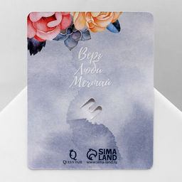 Брошь Веточка с цветами, цвет белый в золоте - Queen fair фото 4