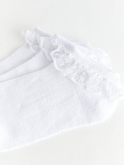 Dantel Detayl? K?z ?ocuk Patik ?orap 3l? - Waikiki фото 3