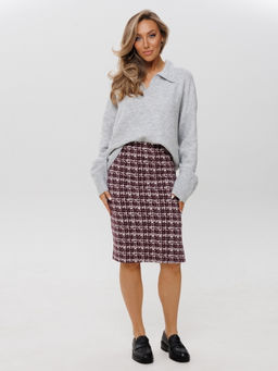 Ю-25 Юбка женская (футер 2-х нитка пенье набивной) Зелёная