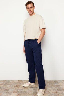 TRENDYOL MAN Ac?k Haki Unisex Regular Fit Lastikli Beli Baglamal? Kargo Cepli Pantolon TMNSS24PL00003 - Trendyolmilla фото 27