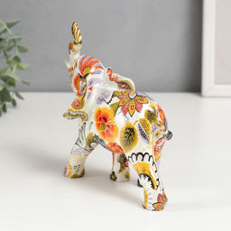 Сувенир полистоун "Слон - буйство красок" МИКС 14х16х5,5 см