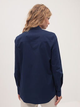 Блузка женская дл. рук. KATHARINA KROSS KK-B-003B-т.синий  фото 6