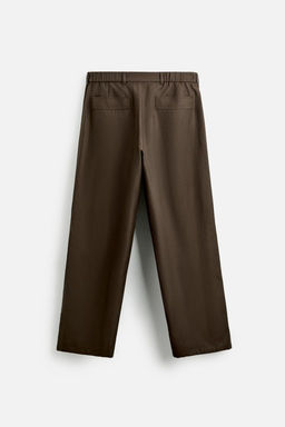 PLEATED JOGGER WAIST TROUSERS - Zara фото 8