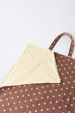 TOALLA BOLSO ESTAMPADA TOPOS / Marr?n - Zara фото 2