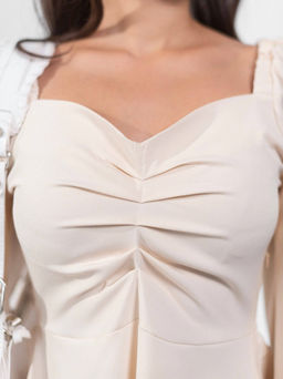 Платье Беатрис (бежевый) - Nadi bordo фото 5