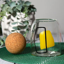 Банка стеклянная для хранения сыпучих продуктов и круп «Абстракция», 400 мл