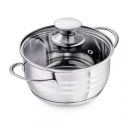 Кастрюля со стек. кр. 1,5л; 16*8 см Linea BIMBO vitro нерж. арт. 93-BIMv-05