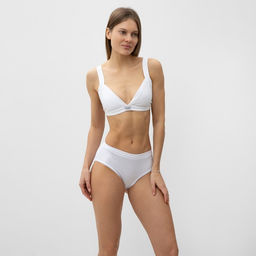 Цена за 2 шт. Трусы женские слипы, цвет белый, размер 54