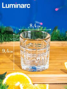 Стакан низкий ДАЛЛАС ГОЛД 2шт 300мл