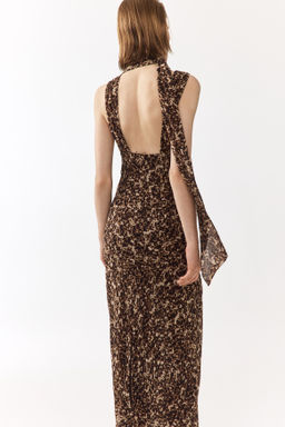 Vestido de gasa con fular decorativo - H&m фото 7