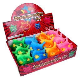 Мялка «Вирус» с пастой, цвета МИКС