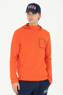 Мужской оранжевый свитшот - U.s. polo assn фото 3