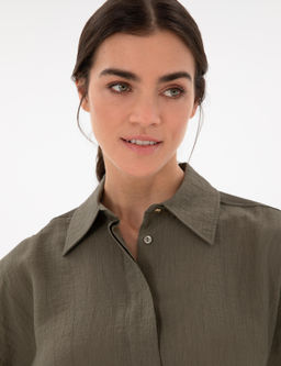 Haki Oversize Uzun Kollu G_mlek - Pierre cardin фото 2