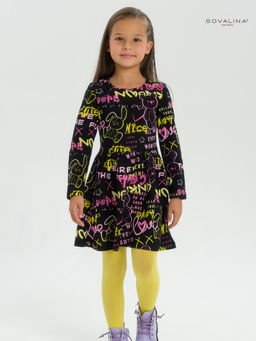 Платье Эля неоновые мишки - Sovalina фото 15